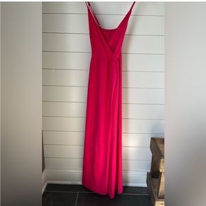 Brand new pink cross back maxi dress size medium